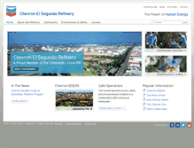 Tablet Screenshot of elsegundo.chevron.com